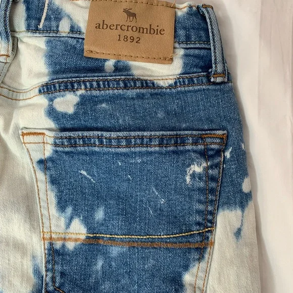 abercrombie kids girls bleached jean shorts 15/16 - Picture 3 of 9